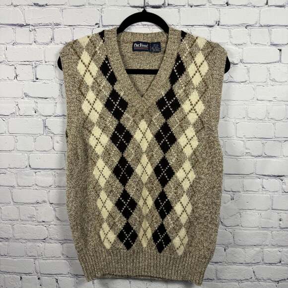 Par Four Sportswear Other - Vintage Par Four Sportswear V-neck Argyle Sweater Vest